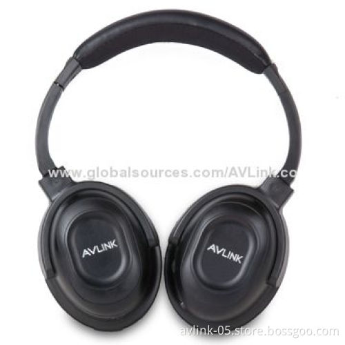Single Channel Headband Infrared Wireless Stereo Headphones with 3.5mm Audio Jack for Automotive Use
